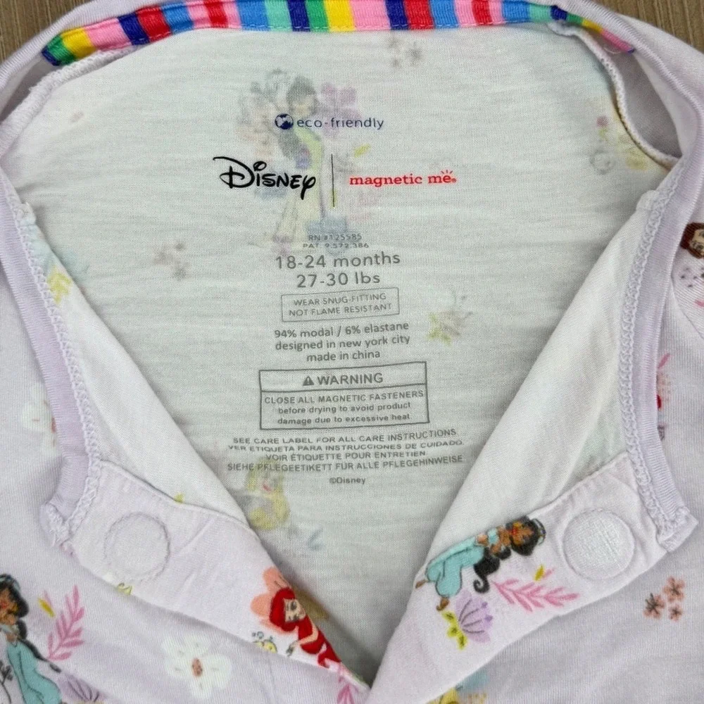 Disney Magnetic Me Princess Lavender Modal Magnetic Fastener Sleeper 18-24M